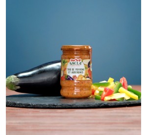 Sauce Trio de Poivrons & Aubergines Saclà 190g – Recette gourmande