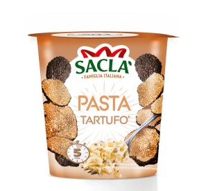 Pasta pot à la Truffe Blanche d’Été 80 g – Pâtes instantanées | Saclà