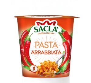 Pasta Pot Arrabbiata 80 g – Pâtes prêtes en 5 minutes | Saclà