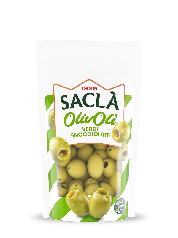 Olives  vertes dénoyautées — 185g