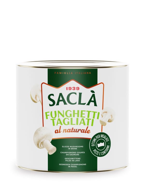 Champignons tranchés au naturel — 2.5kg