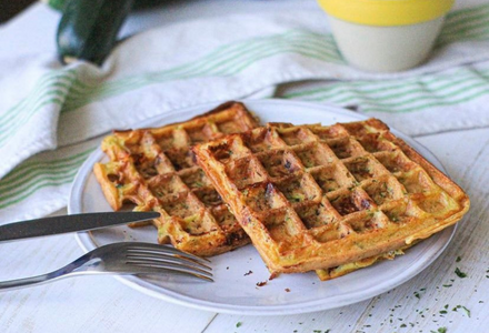 Gaufres courgettes et feta