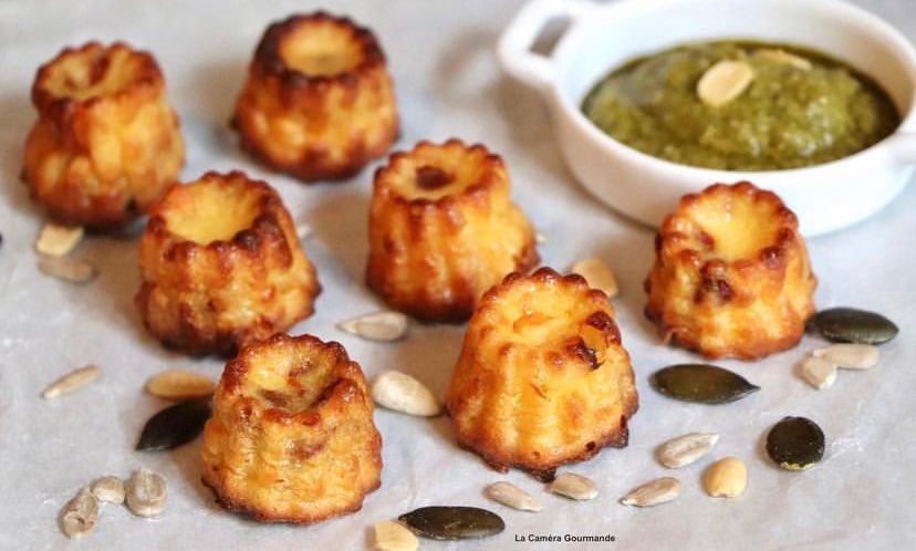 Cannelés aux tomates séchées et mozzarella