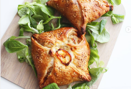 Feuilletés thon/fromage ail et fines herbes