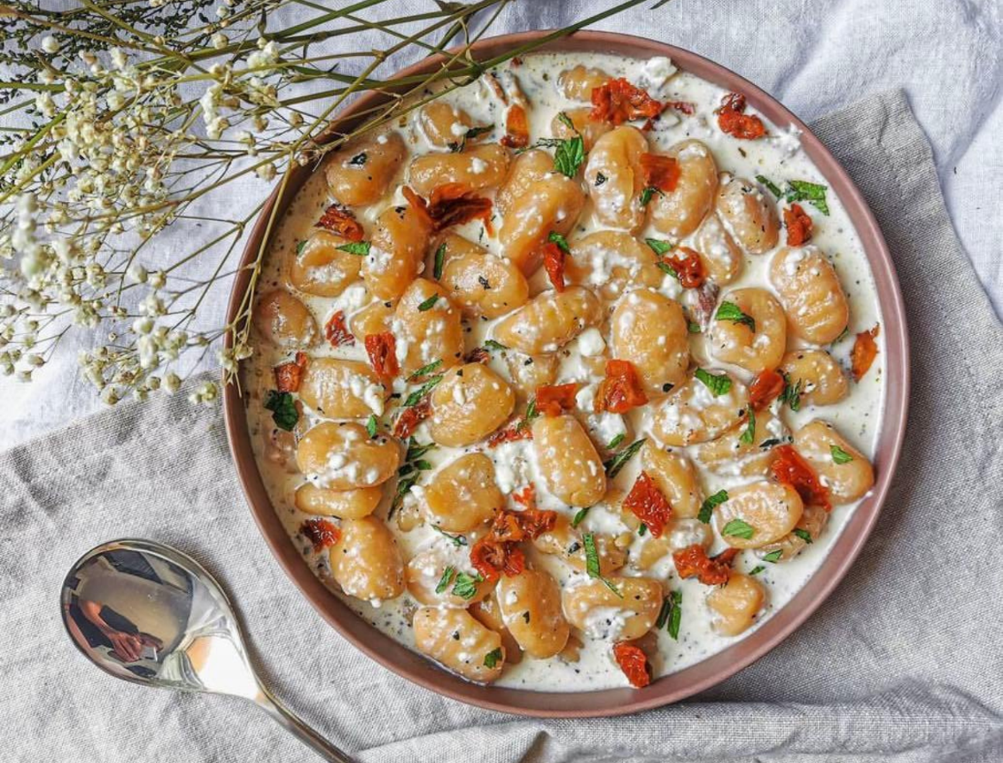 Gnocchis et sauce à la feta