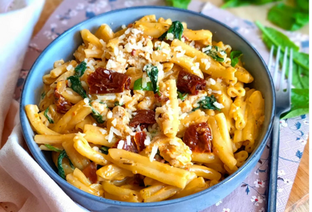 Gemellis épinards, poulet et crème