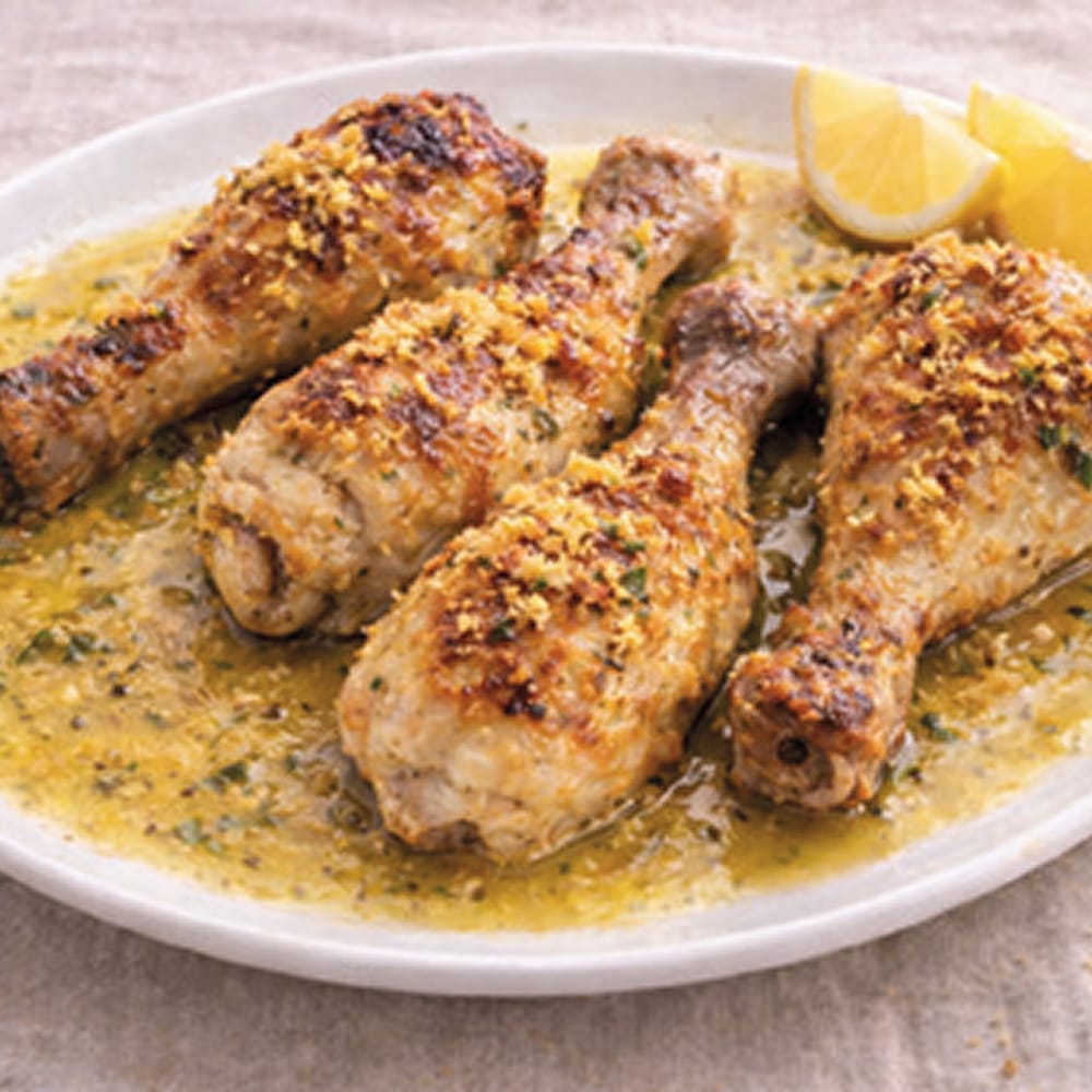 Poulet mariné au pesto au citron
