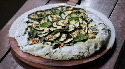 Tarte rustique à la courgette