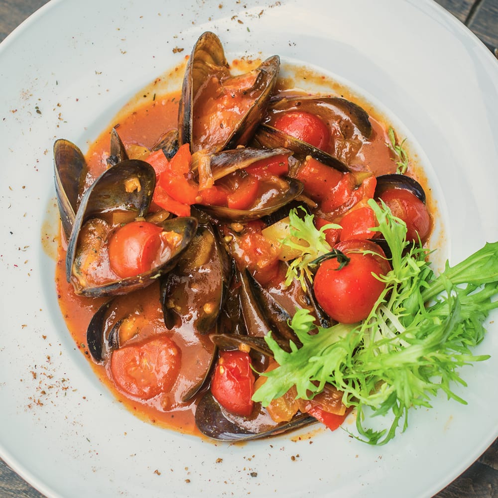 Moules à l&rsquo;arrabbiata & tomates séchées