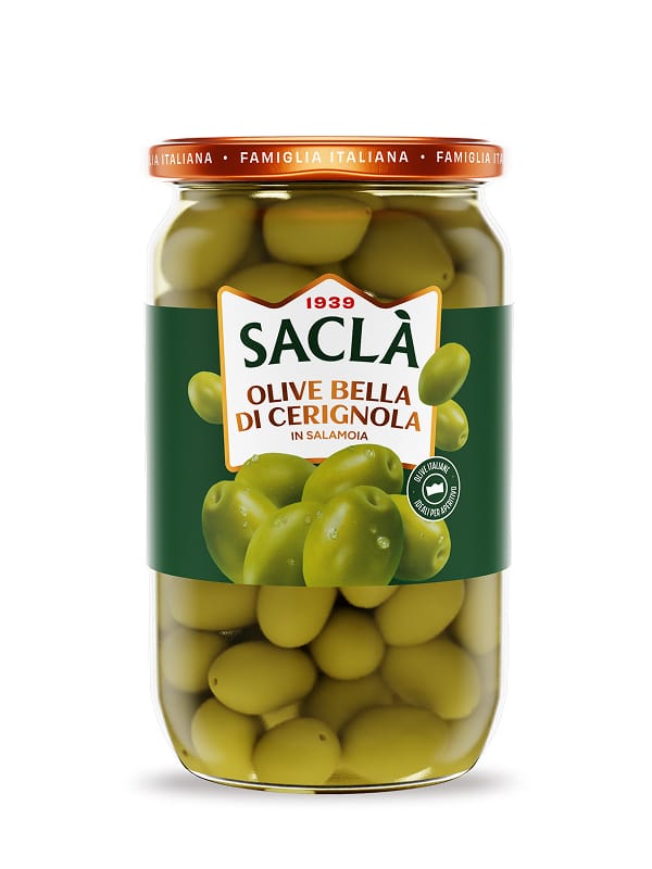 Olives vertes  belle de Cerignole au naturel — 1,6kg