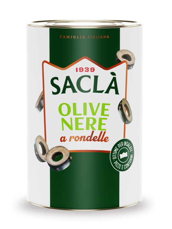 Olives noires  en rondelle naturel — 4,1kg