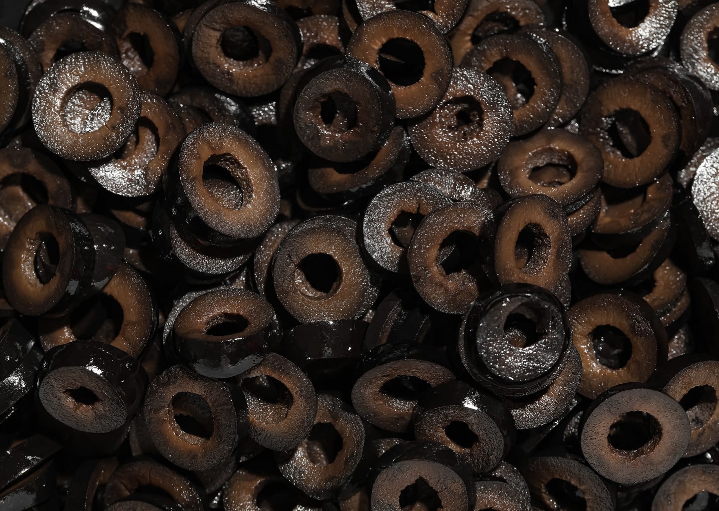 Olives noires  en rondelle naturel