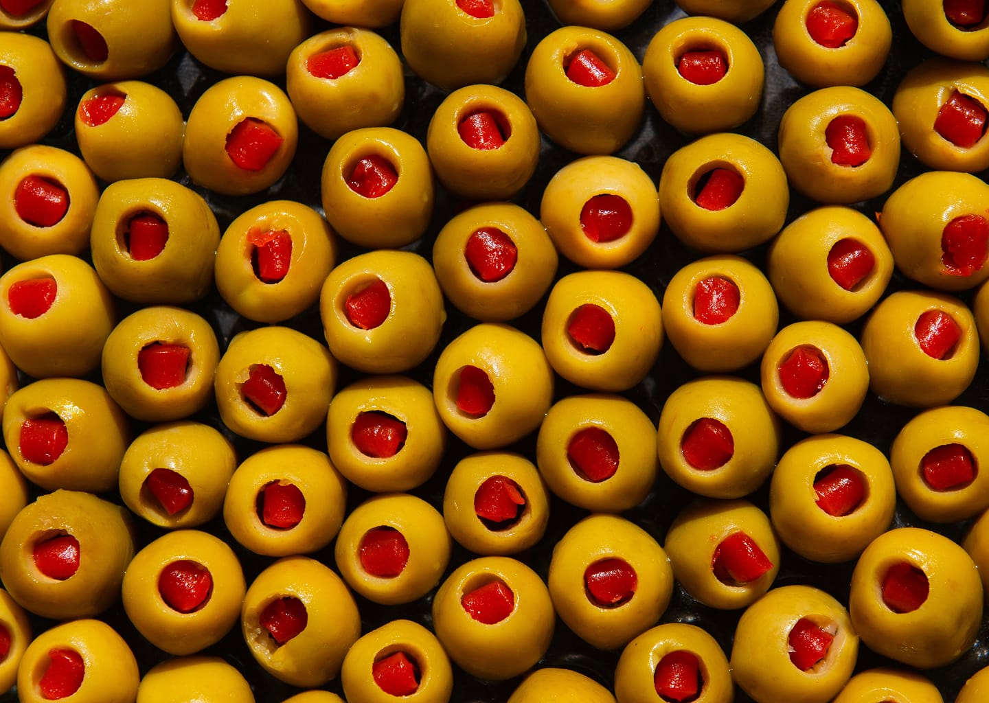 Olives vertes  géantes au poivron au naturel