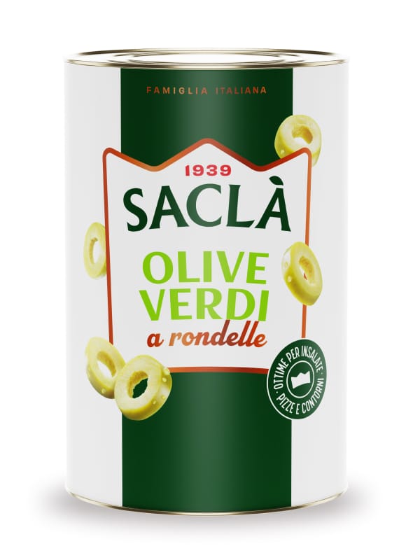 Olives vertes  en rondelle au naturel — 4.1 kg