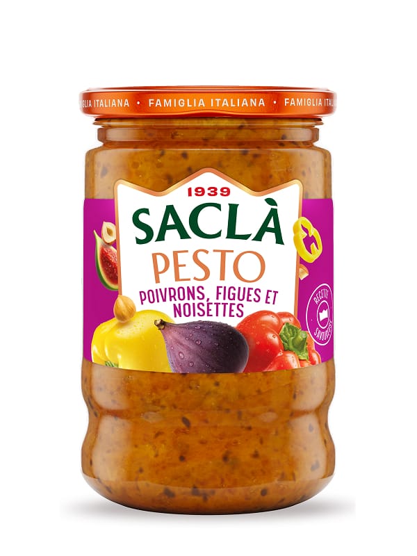 Pesto poivrons, figues et noisettes — 190g