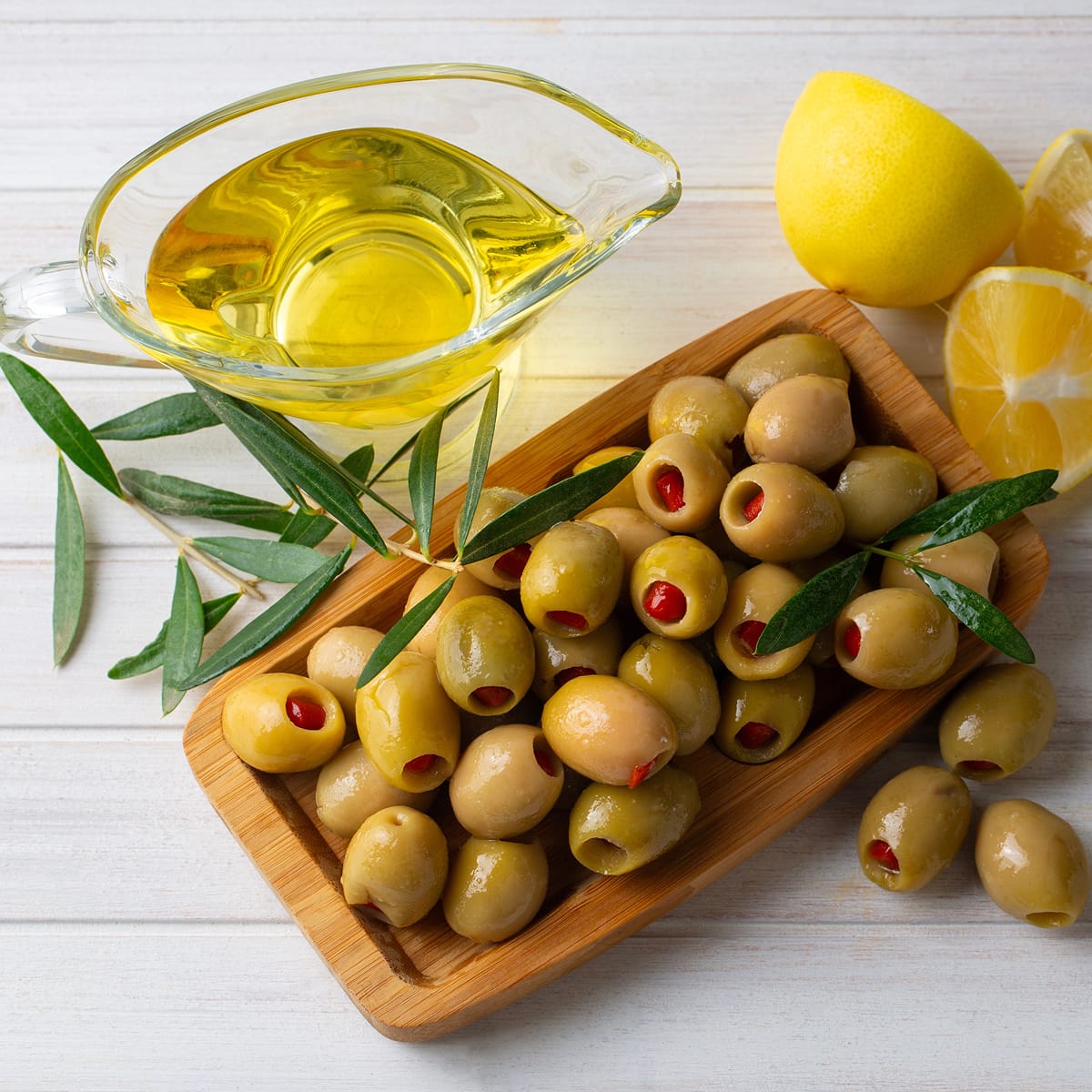 Olives vertes  géantes au poivron au naturel